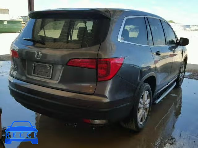 2016 HONDA PILOT LX 5FNYF5H16GB055561 image 3