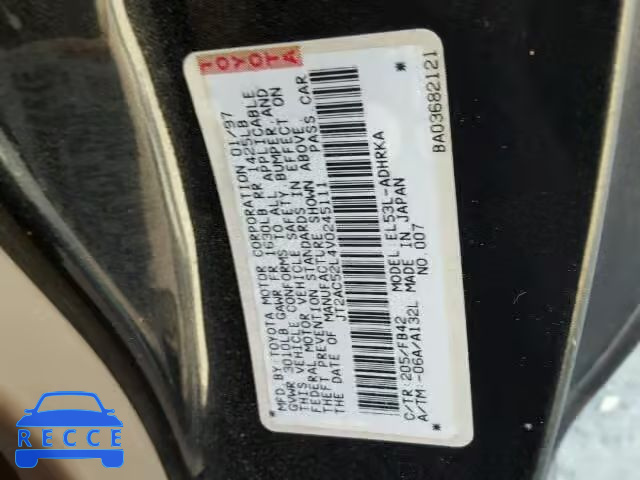 1997 TOYOTA TERCEL JT2AC52L4V0245111 image 9