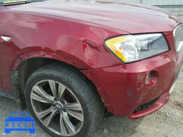 2012 BMW X3 5UXWX7C5XCL736905 зображення 8