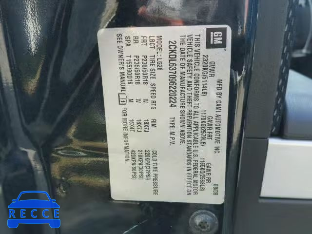 2009 PONTIAC TORRENT GX 2CKDL637096220224 image 9