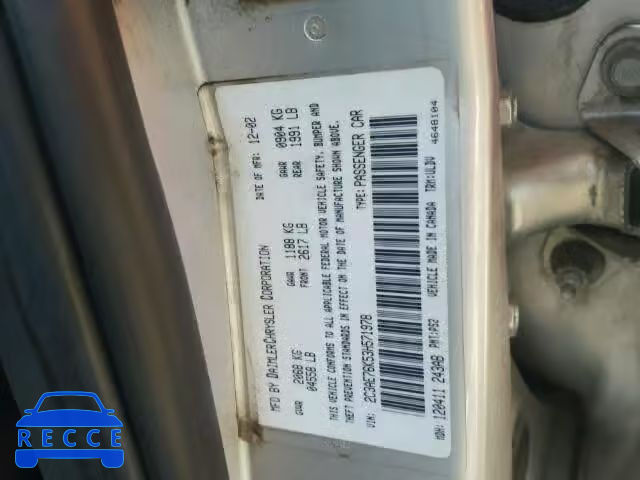 2003 CHRYSLER 300M SPECI 2C3AE76K53H571978 image 9