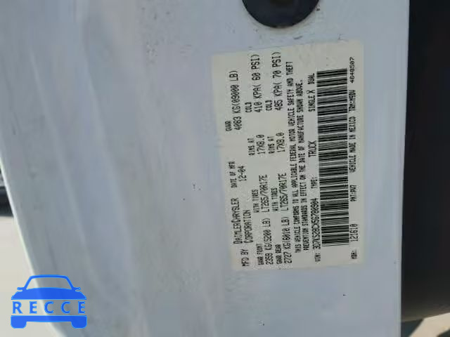 2005 DODGE RAM 2500 3D7KS28CX5G780904 image 9