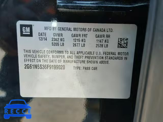 2015 CADILLAC XTS 2G61N5S36F9199020 image 9