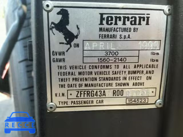 1994 FERRARI 348 ZFFRG43A9R0097034 Bild 9