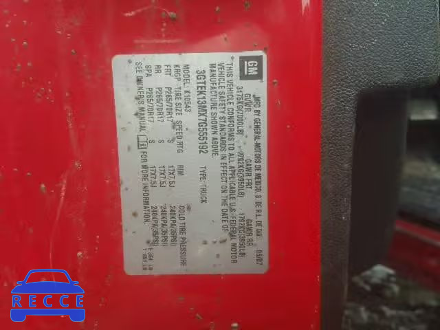 2007 GMC NEW SIERRA 3GTEK13MX7G555192 image 9