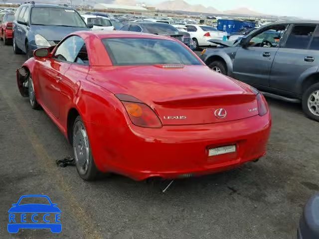 2002 LEXUS SC JTHFN48Y620012703 image 2