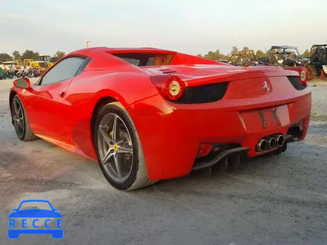 2014 FERRARI 458 SPIDER ZFF68NHA1E0196441 image 2