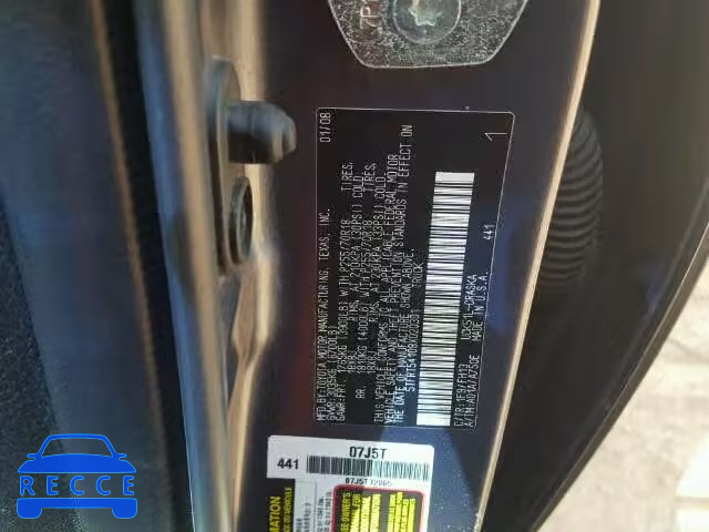 2008 TOYOTA TUNDRA 5TFRT54108X020301 image 9