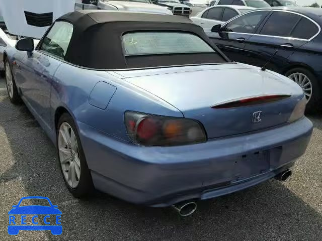 2004 HONDA S2000 JHMAP21444T002642 image 3