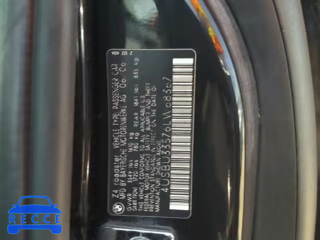 2006 BMW Z4 4USBU33576LW68367 Bild 9