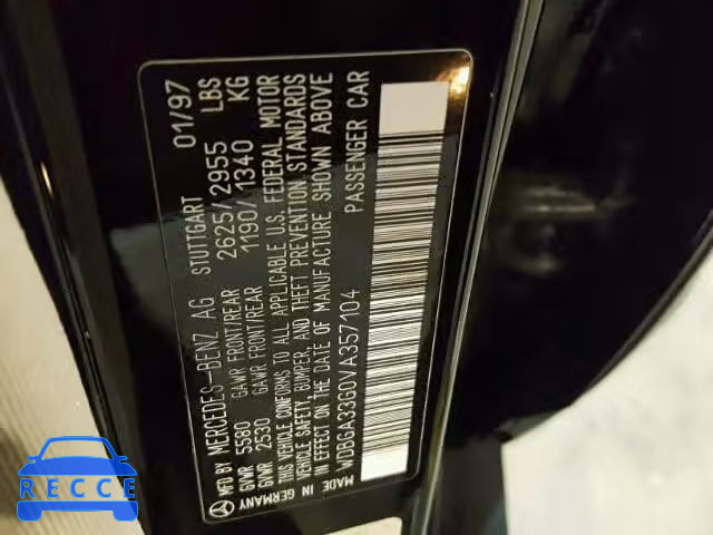 1997 MERCEDES-BENZ S WDBGA33G0VA357104 image 9