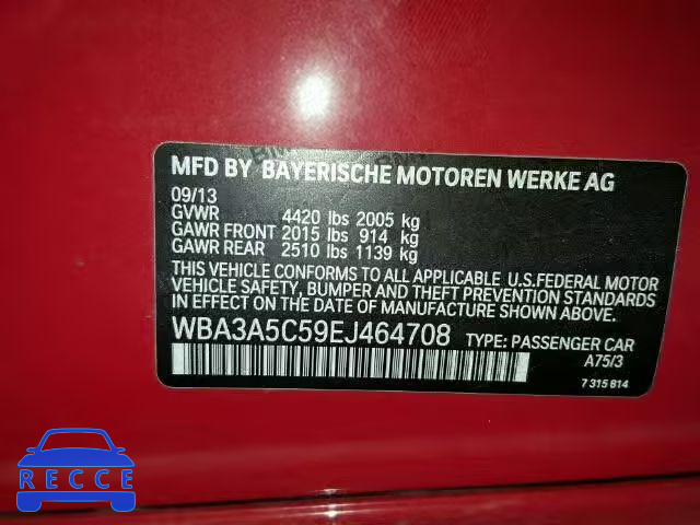 2014 BMW 328 WBA3A5C59EJ464708 image 9