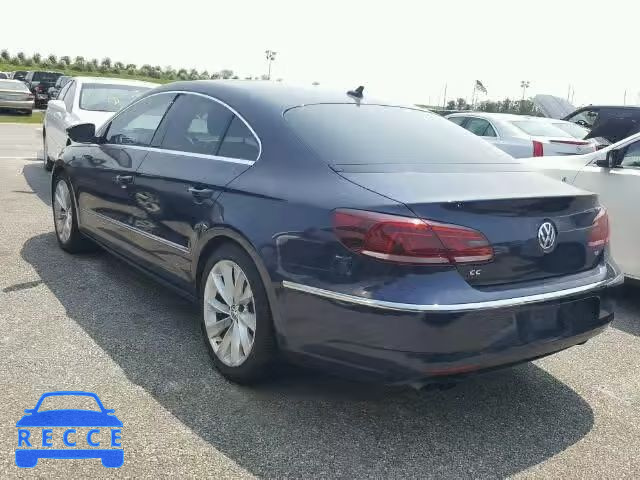 2013 VOLKSWAGEN CC LUXURY WVWHU7AN2DE500857 image 2