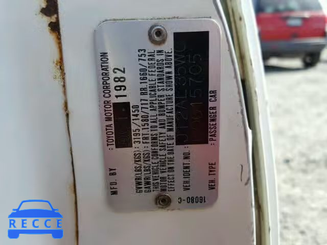 1983 TOYOTA TERCEL JT2AL35W0D0015705 image 9