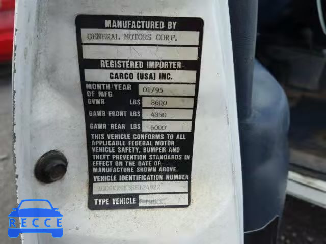 1995 CHEVROLET GMT-400 1GCGK29K3SE124522 Bild 9