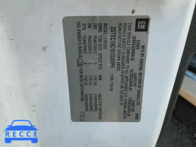 2008 GMC SIERRA 2GTEC19C181326566 image 9