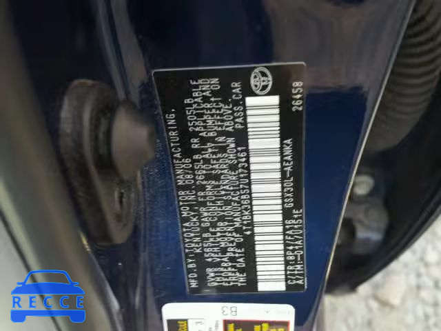 2007 TOYOTA AVALON 4T1BK36B57U173461 image 9
