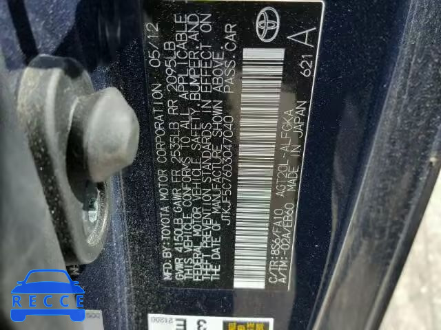 2013 TOYOTA SCION JTKJF5C76D3047040 image 9