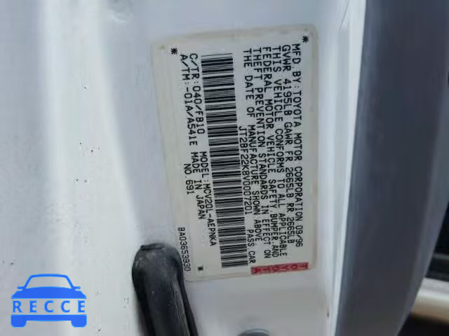 1997 TOYOTA CAMRY JT2BF22K8V0007201 image 9