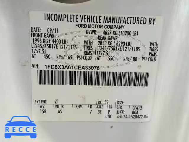 2012 FORD F350 1FD8X3A61CEA33076 image 9
