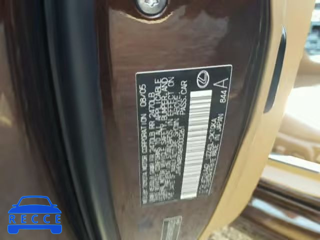 2006 LEXUS SC JTHFN48Y469000261 image 9