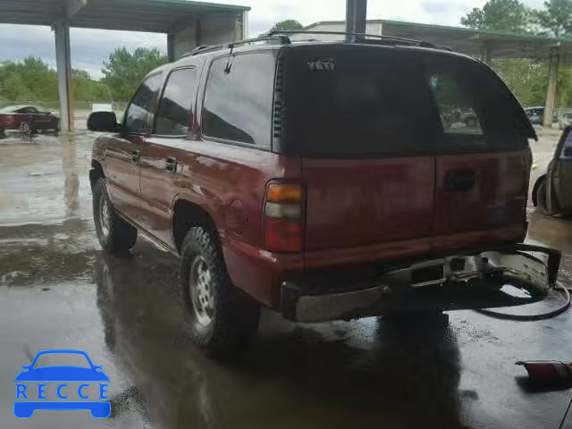 2001 CHEVROLET TAHOE 1GNEK13T11J256551 image 2