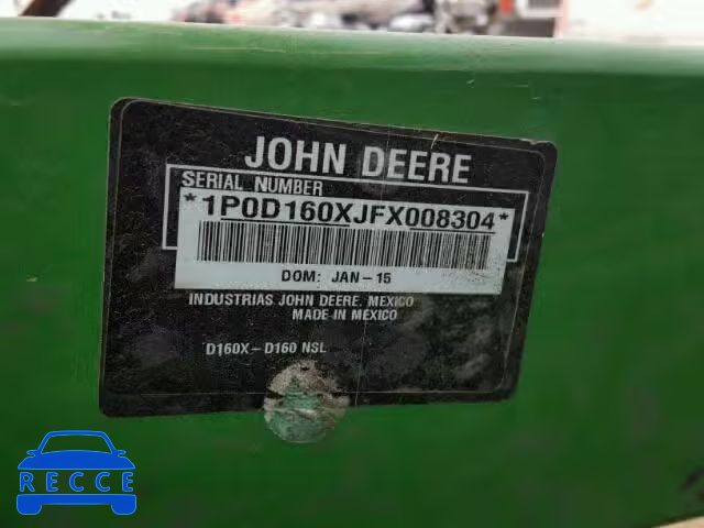 2015 JOHN DEERE TRACTOR 1P0D160XJFX008304 зображення 9