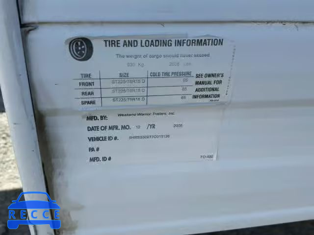 2007 SUPE TRAILER 5HRSS30277C015126 Bild 9