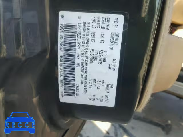 1996 JEEP CHEROKEE 1J4FT78S2TL102977 image 9