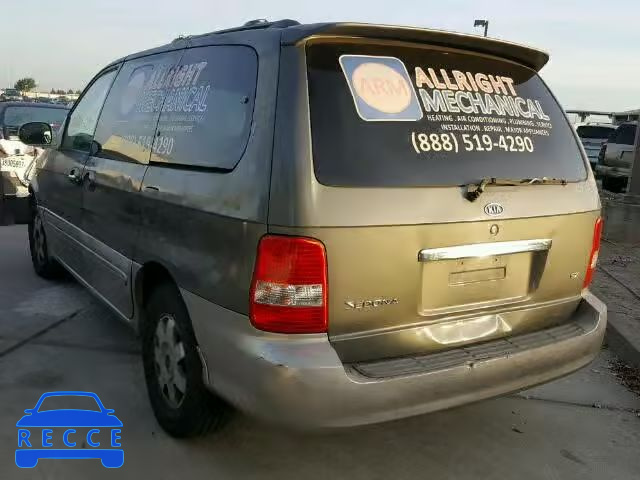 2003 KIA SEDONA KNDUP131836480748 image 2