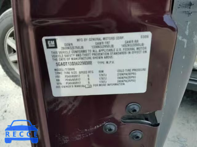 2006 BUICK RAINIER 5GADT13S562290388 image 9