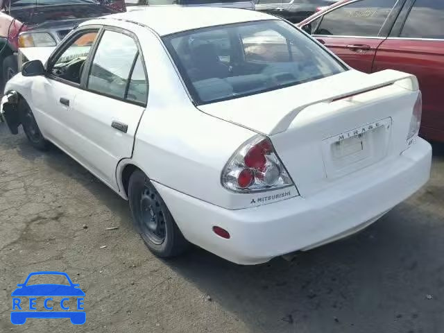 2001 MITSUBISHI MIRAGE JA3AY26C31U048224 image 2