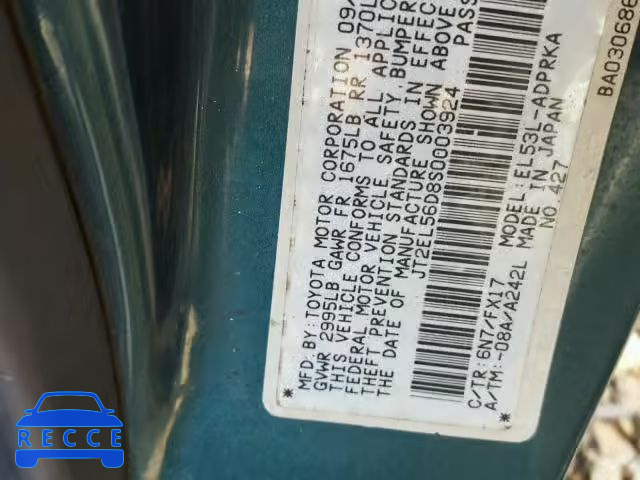1995 TOYOTA TERCEL JT2EL56D8S0003924 image 9