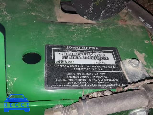 2016 JOHN DEERE TRACTOR 1TC915BCKGT044101 Bild 9