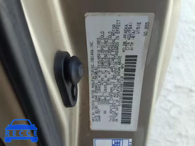 2004 TOYOTA SIENNA 5TDZA23C34S007310 image 9