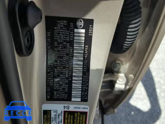2007 TOYOTA AVALON 4T1BK36B07U212487 image 9