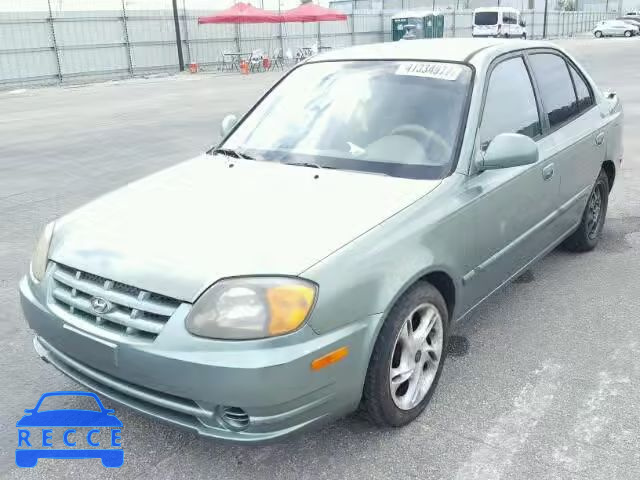 2003 HYUNDAI ACCENT KMHCG45C73U464754 image 1