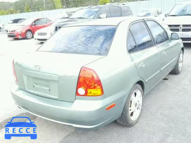 2003 HYUNDAI ACCENT KMHCG45C73U464754 image 3