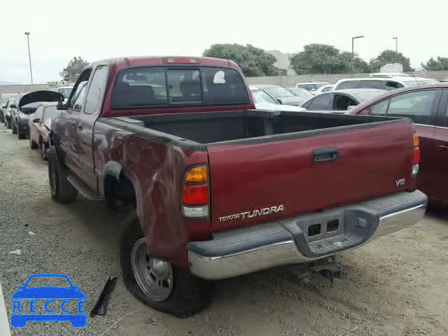 2000 TOYOTA TUNDRA 5TBRT3412YS038432 image 2