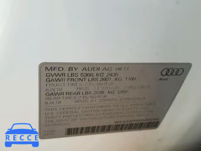 2013 AUDI Q5 WA1LFAFP4DA089345 image 9