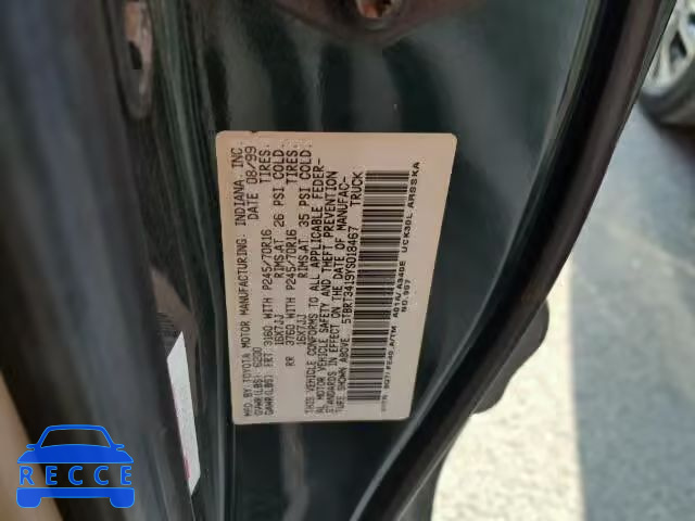 2000 TOYOTA TUNDRA 5TBRT3419YS018467 image 9