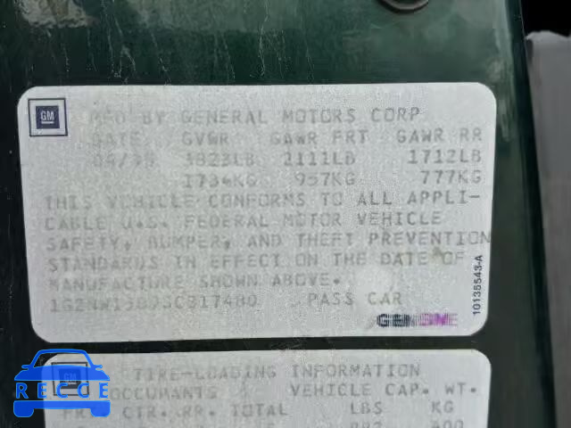 1995 PONTIAC GRAND AM 1G2NW15D9SC817480 image 9