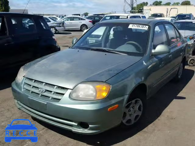 2003 HYUNDAI ACCENT KMHCG45C43U469071 image 1