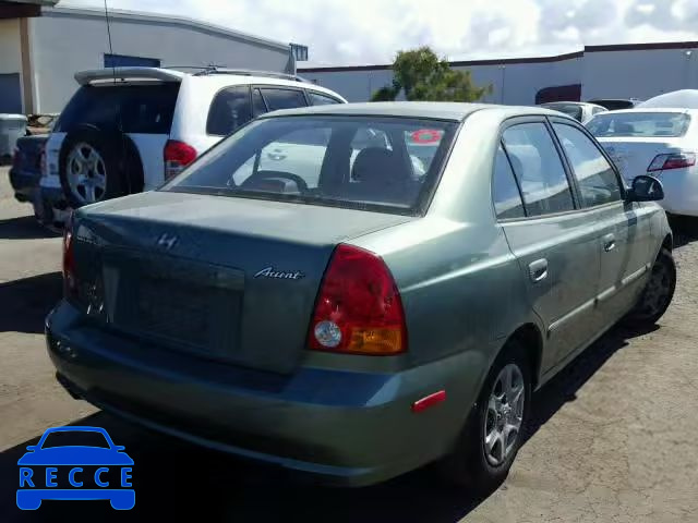 2003 HYUNDAI ACCENT KMHCG45C43U469071 image 3