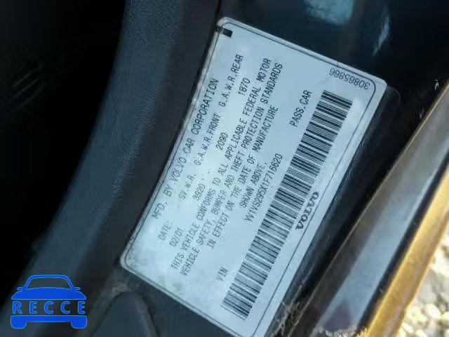 2001 VOLVO S40 YV1VS295X1F716620 image 9