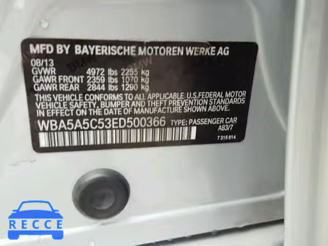 2014 BMW 528 WBA5A5C53ED500366 Bild 9