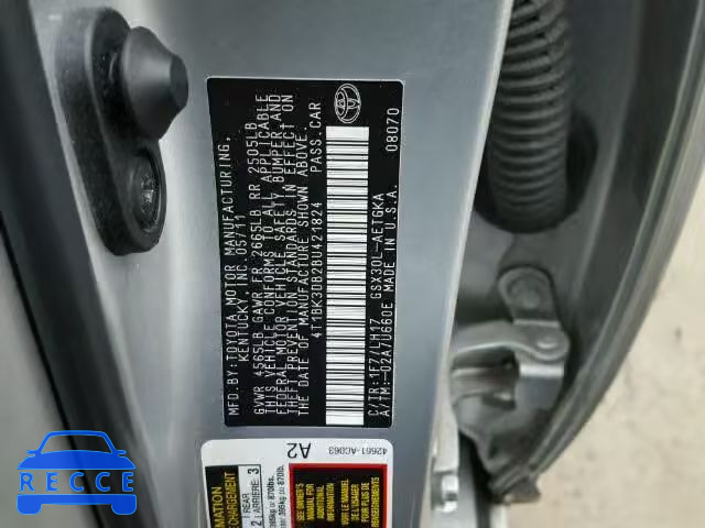 2011 TOYOTA AVALON 4T1BK3DB2BU421824 image 9