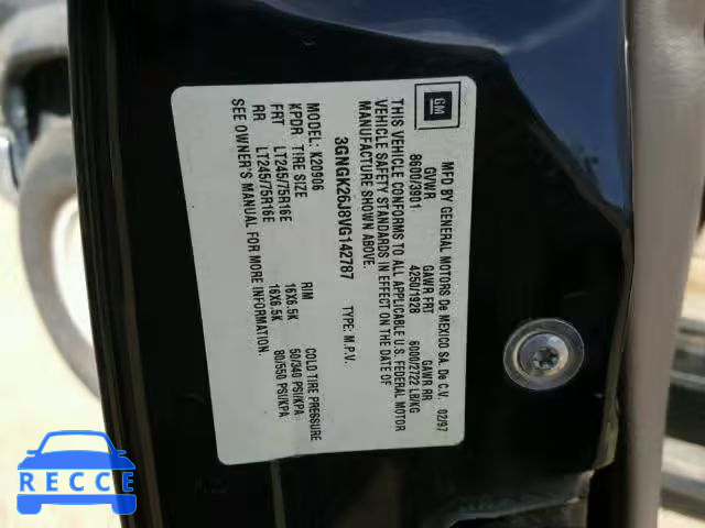 1997 CHEVROLET SUBURBAN 3GNGK26J8VG142787 Bild 9