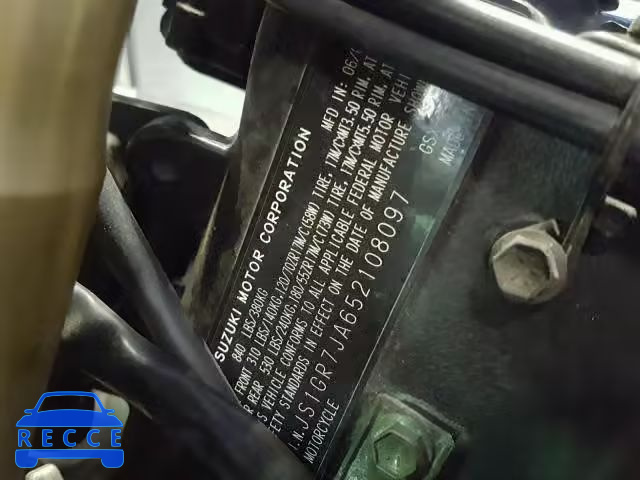 2005 SUZUKI GSX-R750 JS1GR7JA652108097 image 9