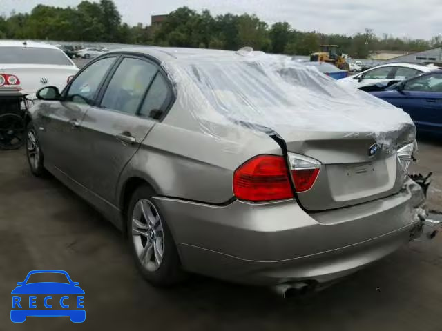 2008 BMW 328 WBAVC93508K039967 зображення 2